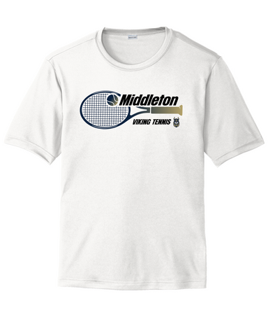 Middleton Vikings Tennis Performance Shirt/Long Sleeve White