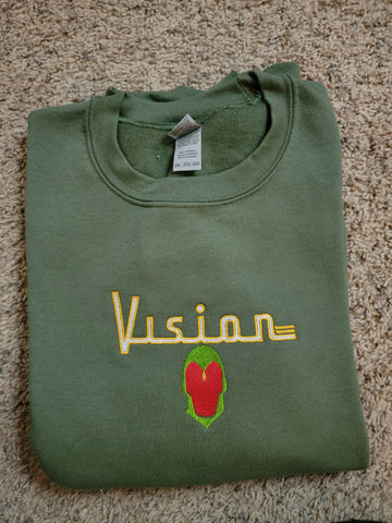 Vision Embroidered Sweater Size XXL