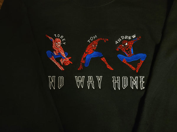 Triple Spidey Embroidered Sweater