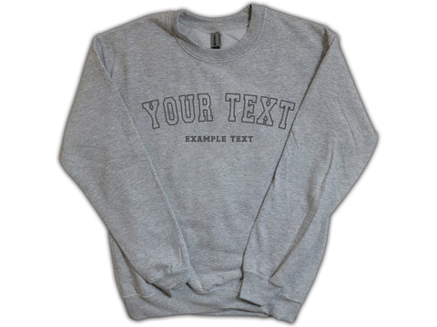 Your Text Embroidered Sweater