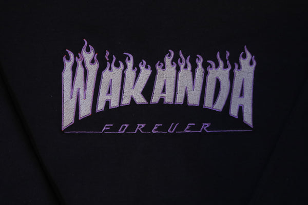 Wakanda Flames Embroidered Sweater