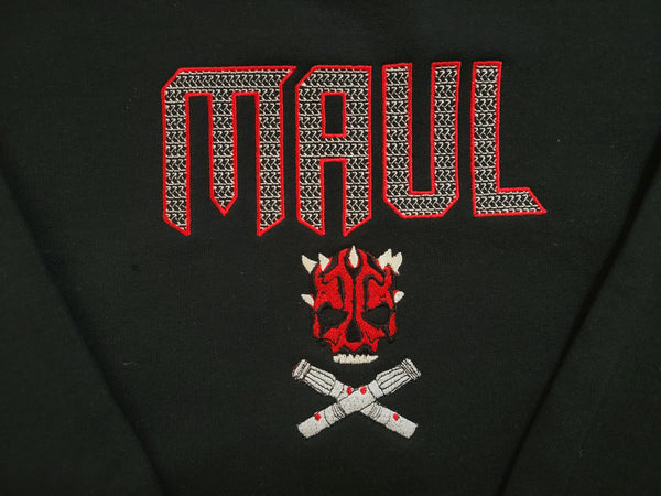 Maul Skull Embroidered Sweater