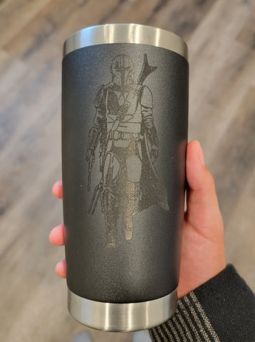 Semi-Engraved 20z Tumbler