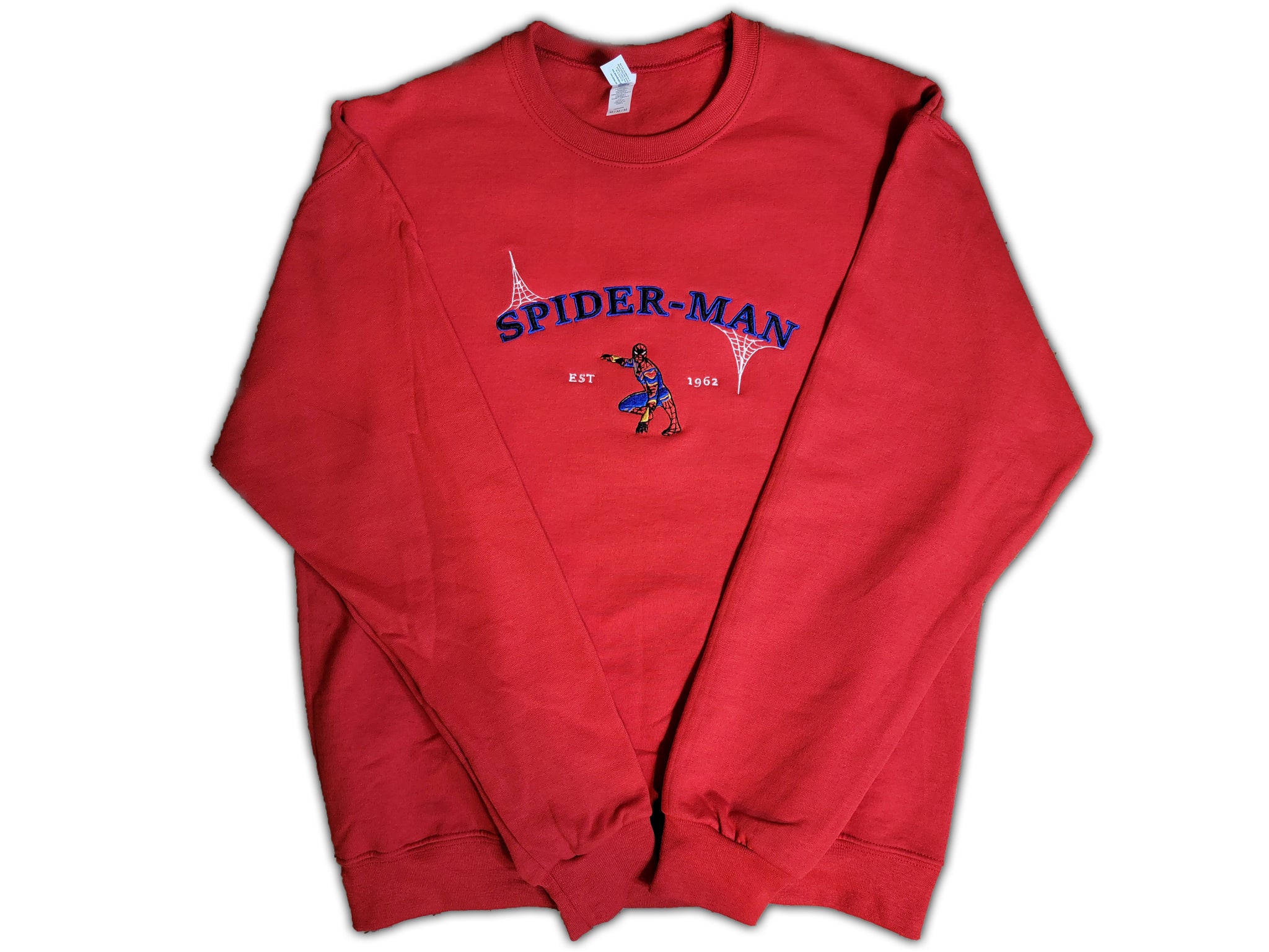 Vintage Style Spidey Embroidered Crew
